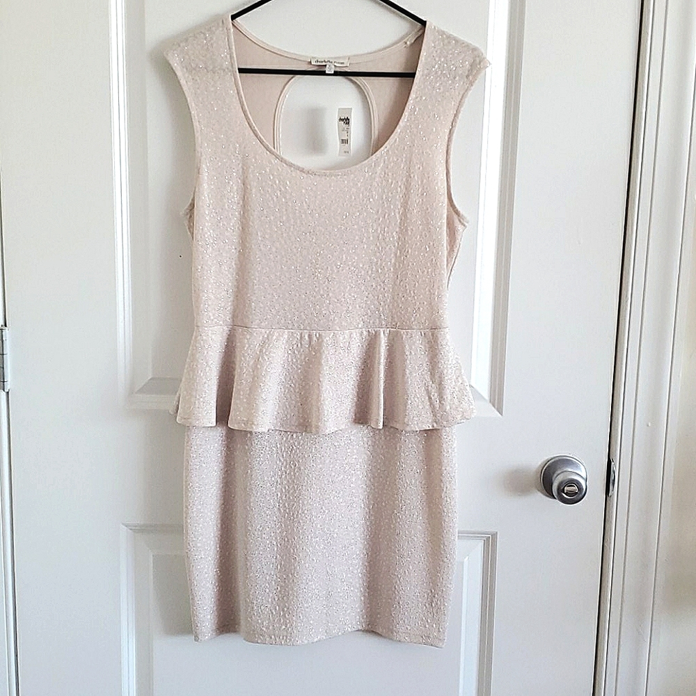 Peplum White Dress